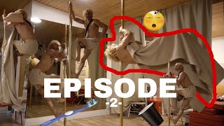 Episode 2 quotNormal day for a Pole Athletequot Morning Routine  Workout poledance calisthenics funny [upl. by Novehs648]