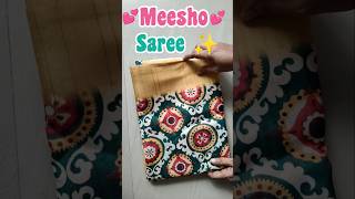 Meesho silk saree ✨shorts shortvideos meesho sarees diwali momdiaries meeshohaul meeshosaree [upl. by Nosredna589]