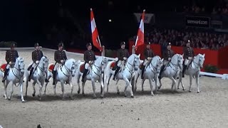 Viennas Spanish Riding School Lipizzaner Horse Performance Wembley London [upl. by Eytteb]