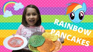 Cómo hacer Hot Cakes  Pancakes la receta arcoíris perfecta [upl. by Japeth]