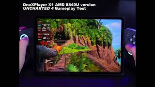 OneXPlayer X1 AMD 8840U versionUNCHARTED 4 Gameplay Test [upl. by Gschu422]