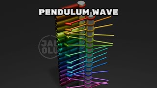 Satisfying pendulum wave  mesmerizing hammer glockenspiel sound  relaxing music pendulumwave [upl. by Llennyl]