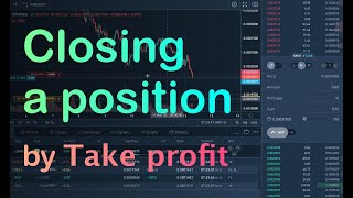 Closing a position by Market Drag TP on the chart TradingView in Binance [upl. by Pierson333]