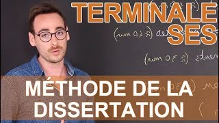 Méthode de la dissertation au bac  SES  Terminale  Les Bons Profs [upl. by Corrianne674]