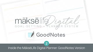 Inside the Makselife Digital Planner “GoodNotes Edition” [upl. by Einnoc]