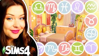 Building Bedrooms for ALL 12 Zodiac Signs in The Sims 4 [upl. by Silloc]