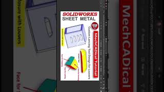 Lancing Operations Lancing Features amp Lancing Tool Design In SolidWorks Sheet Metal [upl. by Adalie]