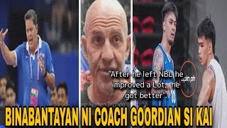 Coach Goorjian on Kai Sotto quotHe really Got Better after he left the NBLI learned a Lot on Coach TIM [upl. by Cuttler]