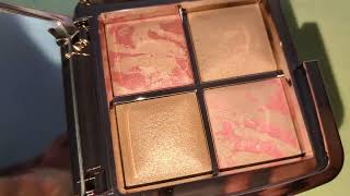 Hourglass Ambient Lighting palette golden rose edit  swatches [upl. by Esiocnarf]