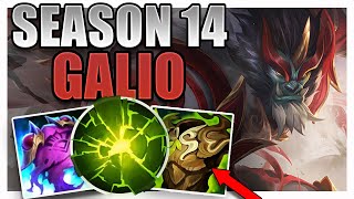 SEASON 14 GALIO SUPPORT GAMEPLAY GUIDE [upl. by Meurer103]