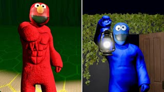 ELMO VS COOKIE MONSTER AMBULANCE MATCH in WWE2k24 [upl. by Eilesor]