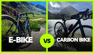 Ebike vs Carbon Bike  Orbea Gain vs Canyon Endurace  which one is quicker [upl. by Calesta697]