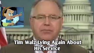 Tim Walz Lying Again About His Service [upl. by Neetsyrk638]