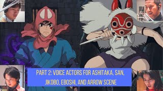 Part 2 Voice actors scenes from Princess Mononoke documentary [upl. by Lemrahs]