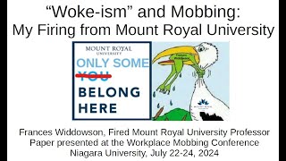 Workplace Mobbing Panel Academic Freedom [upl. by Hsenid]