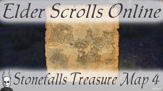 Stonefalls Treasure Map 4 Elder Scrolls Online ESO [upl. by Aronos462]