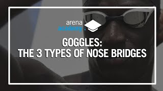 arena swim goggles the 3 types of nose bridges [upl. by Phaih]