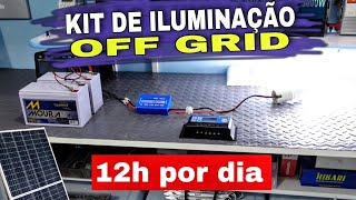 💡Mini Kit de iluminação off grid que liga 12 horas por dia automaticamente [upl. by O'Rourke]