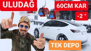 TESLA KAR PERFORMANSI  İSTANBUL  ULUDAĞ  TEK DEPO  KAYAK SEZONU BAŞLIYOR uludağ tesla [upl. by Bent]