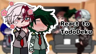 Class 1A react to TodoDeku 🔥❄️ 🥦  Mha reacts  Gcrv  TodoDekuTdDk [upl. by Aihsel]