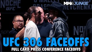 UFC 306 Full Card PreFight Press Conference Faceoffs  Noche UFC [upl. by Amitaf724]