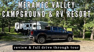 Meramec Valley Campground amp RV Resort REVIEW  FULL DRIVE THRU TOUR [upl. by Puglia]