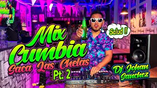 MIX CUMBIA SACA LAS CHELAS PT2  ARMONIA 10  SERPIENTE  EL LOBO  AGUA MARINA  CARIBEÑOS  ETC [upl. by Hepsoj695]