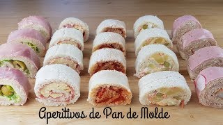 APERITIVOS DE PAN DE MOLDE [upl. by Klemperer282]