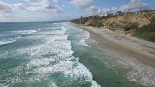 Encinitas Waves  Drone footage of Encinitas California [upl. by Brendis907]