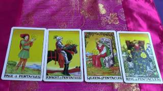 Pentacles Tarot Card Meaning Minor Arcana Suit Pentacles Pt 5  Pentacles Court Cards [upl. by Cohlette580]