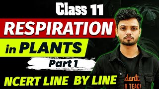 Respiration in Plants Part 1  Class 11 Biology  NCERT Line By Line [upl. by Eerac]