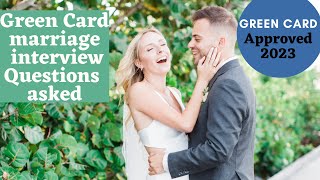 Green card interview marriage [upl. by Bores488]