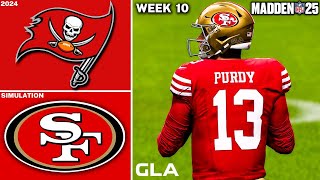 49ers vs Buccaneers  Week 10 Simulation  Madden 25 Gameplay [upl. by Gladstone]