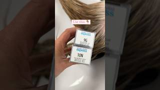 How I blend gray hair to look like blonde highlights on 10 minutes hairtutorial hairtransformation [upl. by Annavoig]