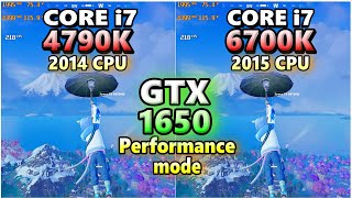 GTX 1650×CORE i7 4790K 6700Kfortnite chapter6 season1performanceFPS TESTフォートナイト2024 [upl. by Nwahsram943]