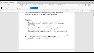 Postoperative Care and Management  Part 1 [upl. by Anavrin]