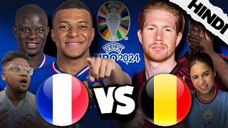 FRANCE VS BELGIUM LIVE EURO 2024 WATCH ALONG HINDI [upl. by Lleirbag696]