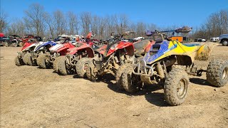 Riding at Haspin Acres Indiana with The ATV World Outdoor Origins and Subscribers [upl. by Leshia]