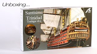 UNBOXING Santisima Trinidad  Trafalgar  184  Artesania Latina 22901 [upl. by Hedwig]