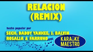 Relacion Remix  Sech Daddy Yankee J Balvin Rosalia amp Farruko [upl. by Cirdla]