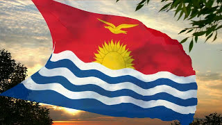 Flag and anthem of Kiribati CC [upl. by Aramal798]