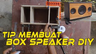 Tip membuat box speaker portable diy [upl. by Eissoj]