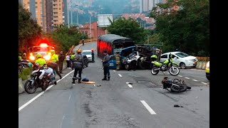 Trágico accidente de tránsito en el sector de La Iguaná en el occidente de Medellín [upl. by Nottus544]