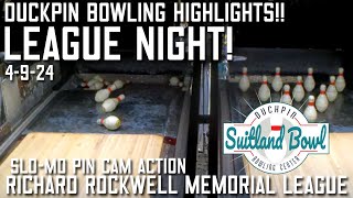 Bangers three Duckpin Bowling Tuesday League Highlights [upl. by Ennaeus791]