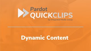 How to create Dynamic Content in Account Engagement Pardot [upl. by Airat458]