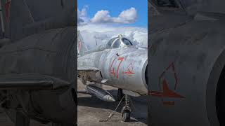 Vintage Vietnam fighter Mig21 at former Soesterberg Airbase mig21 vietnam jetfighter [upl. by Alehc]