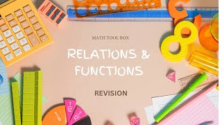 Explore the world of Relations amp Functions Relations and functions in 20 min Revision [upl. by Earized]