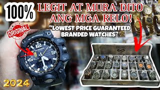 PINAKA MURANG BILIHAN NG MGA RELO 100 ALL ORIGINAL  G SHOCK  SEIKO 5  CASIO  EDIFACE [upl. by Meredith]