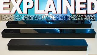 Bose Smart Soundbar Lineup Explained  Early 2022 [upl. by Crysta187]