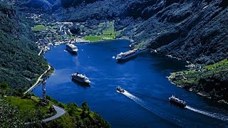 Geirangerfjord the phenomenal Norwegian fjord present in 4k [upl. by Enoval867]